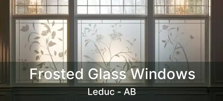  Frosted Glass Windows Leduc - AB