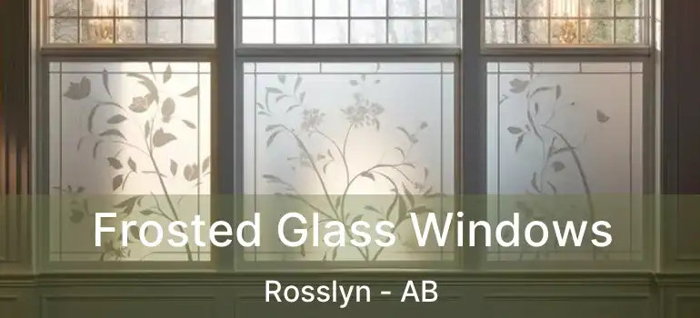  Frosted Glass Windows Rosslyn - AB