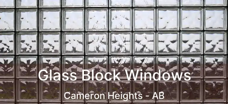  Glass Block Windows Cameron Heights - AB