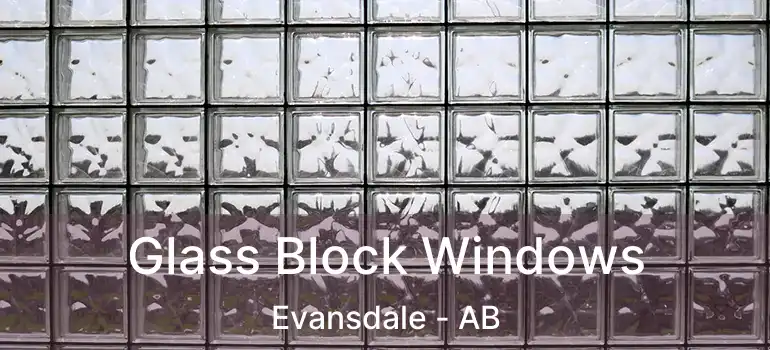  Glass Block Windows Evansdale - AB
