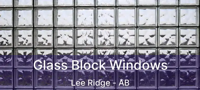  Glass Block Windows Lee Ridge - AB