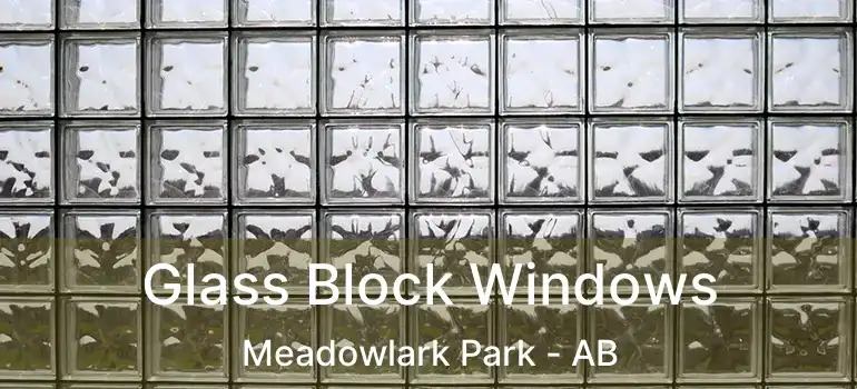  Glass Block Windows Meadowlark Park - AB