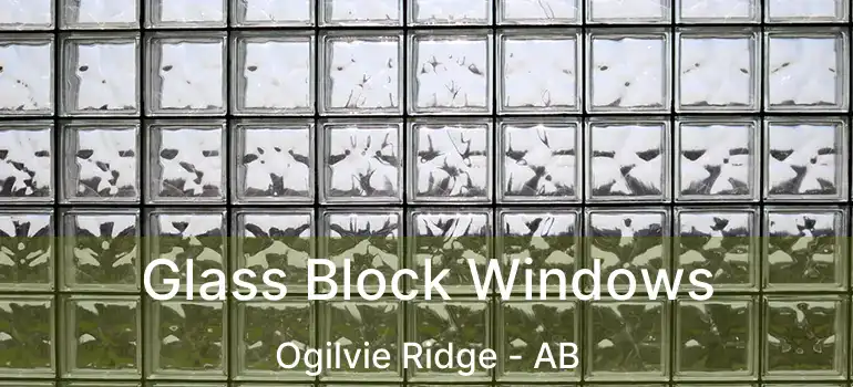  Glass Block Windows Ogilvie Ridge - AB