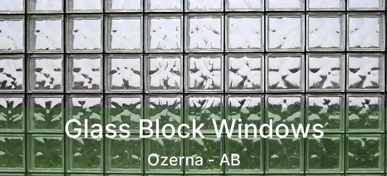  Glass Block Windows Ozerna - AB