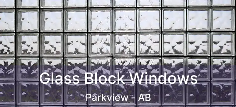  Glass Block Windows Parkview - AB