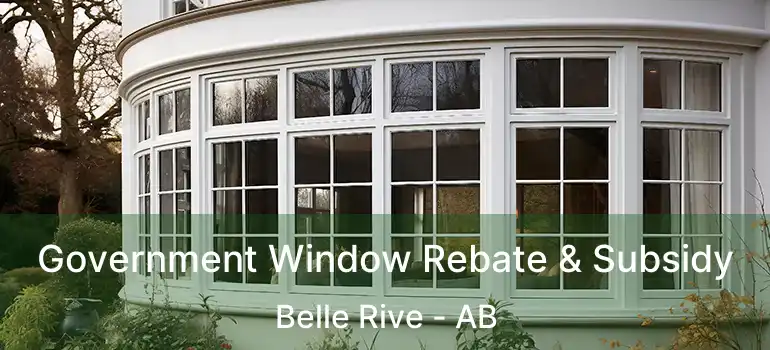  Government Window Rebate & Subsidy Belle Rive - AB