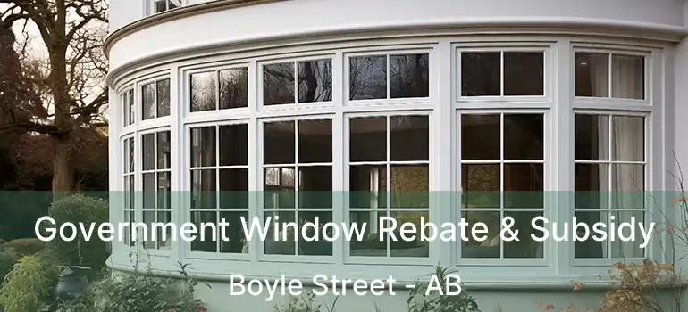  Government Window Rebate & Subsidy Boyle Street - AB