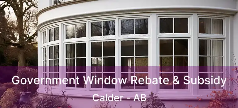 Government Window Rebate & Subsidy Calder - AB