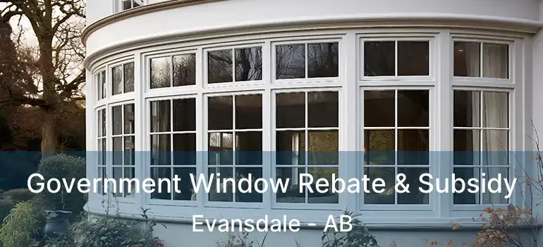  Government Window Rebate & Subsidy Evansdale - AB