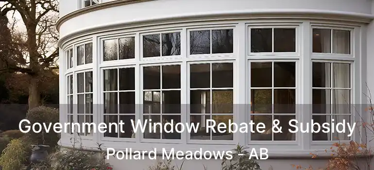  Government Window Rebate & Subsidy Pollard Meadows - AB