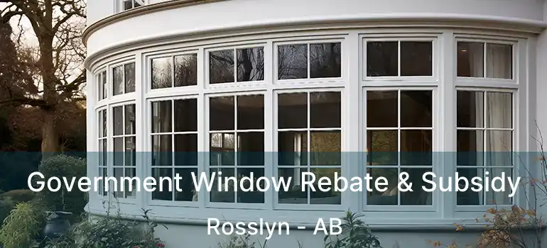  Government Window Rebate & Subsidy Rosslyn - AB
