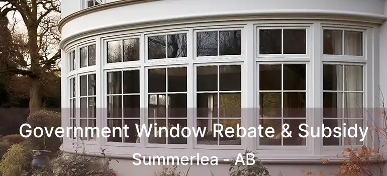  Government Window Rebate & Subsidy Summerlea - AB