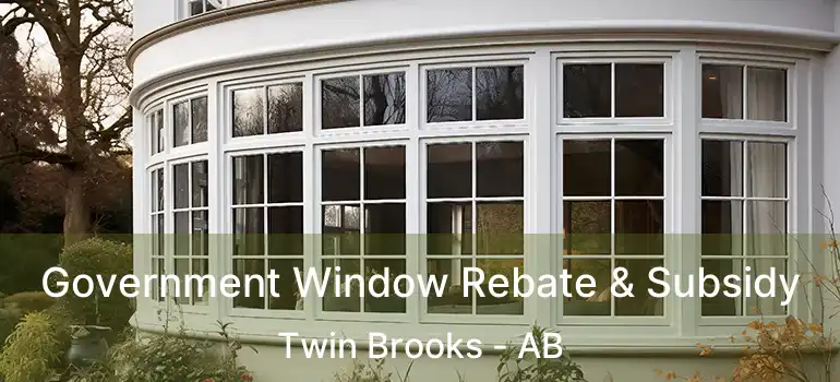  Government Window Rebate & Subsidy Twin Brooks - AB