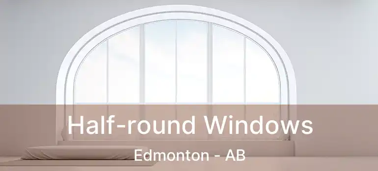  Half-round Windows Edmonton - AB