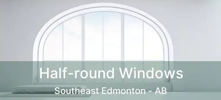  Half-round Windows Southeast Edmonton - AB