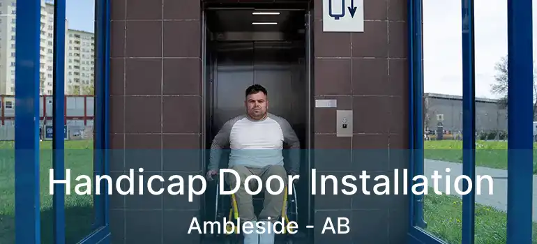  Handicap Door Installation Ambleside - AB