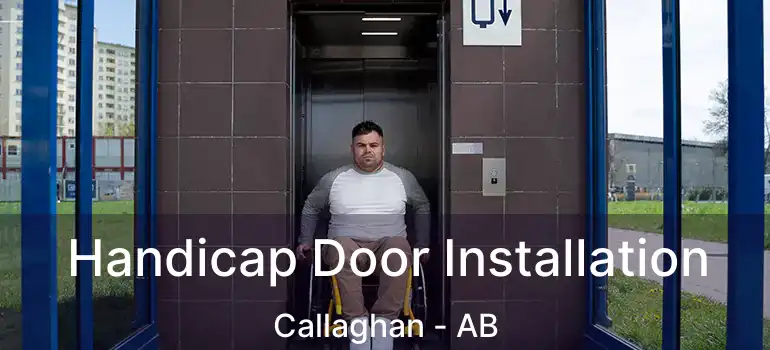  Handicap Door Installation Callaghan - AB