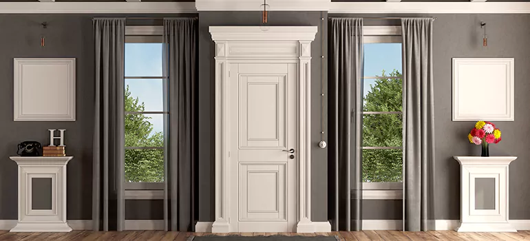 Removable Center Door Mullion in Edmonton, Alberta