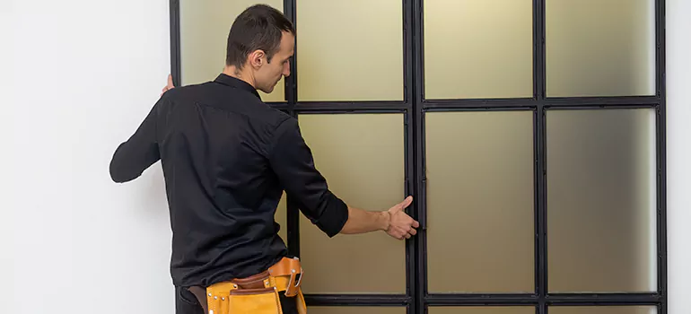 Patio French door installation in Edmonton, AB
