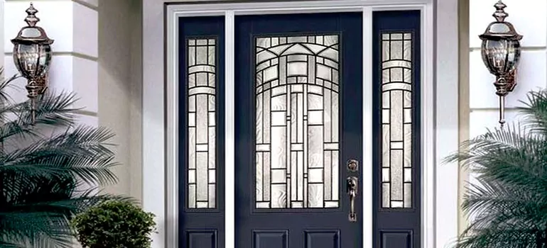 Stained Glass Door Panels in Edmonton, Alberta