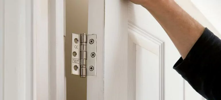 Bathroom Stall Door Hinge Repair in Edmonton, AB