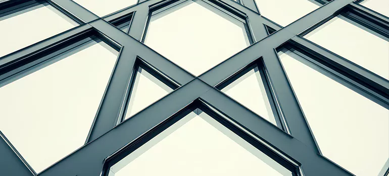 Geometric Window Shades in Beaumont, AB
