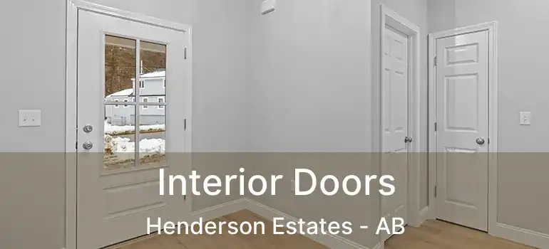  Interior Doors Henderson Estates - AB