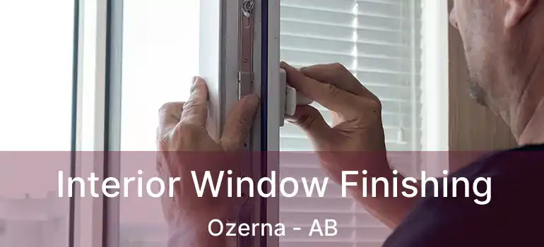  Interior Window Finishing Ozerna - AB