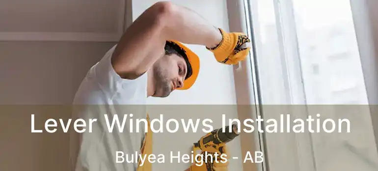  Lever Windows Installation Bulyea Heights - AB