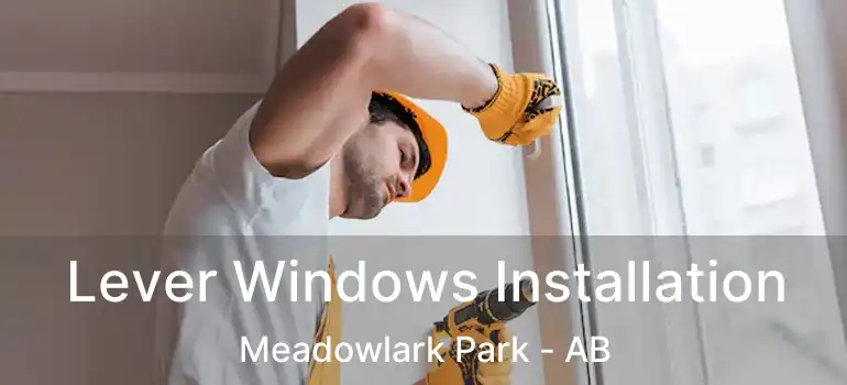  Lever Windows Installation Meadowlark Park - AB