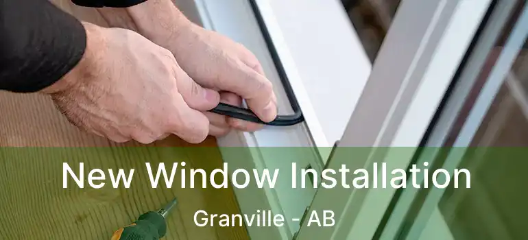  New Window Installation Granville - AB