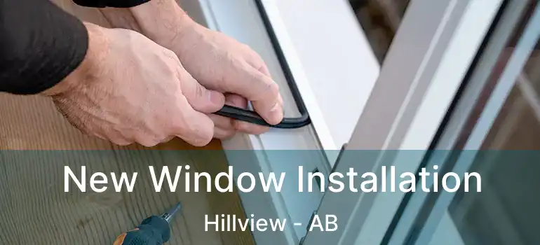  New Window Installation Hillview - AB