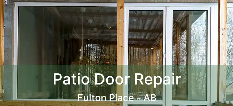  Patio Door Repair Fulton Place - AB