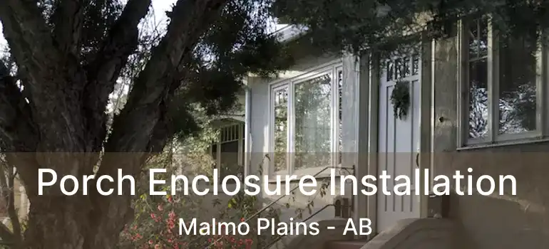  Porch Enclosure Installation Malmo Plains - AB