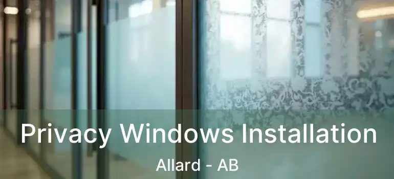  Privacy Windows Installation Allard - AB