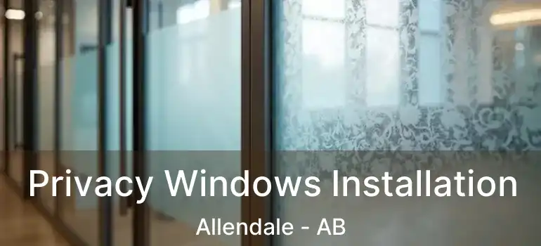  Privacy Windows Installation Allendale - AB