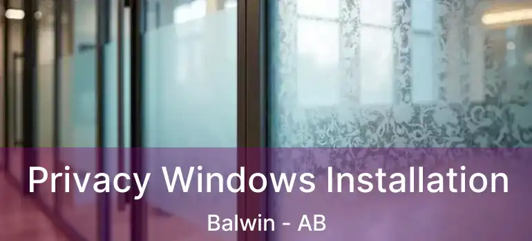  Privacy Windows Installation Balwin - AB