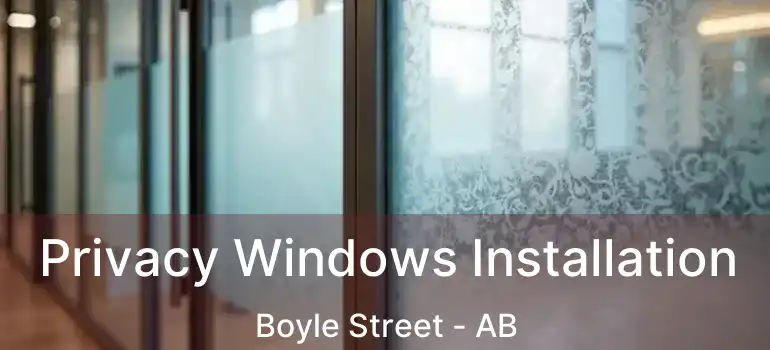  Privacy Windows Installation Boyle Street - AB