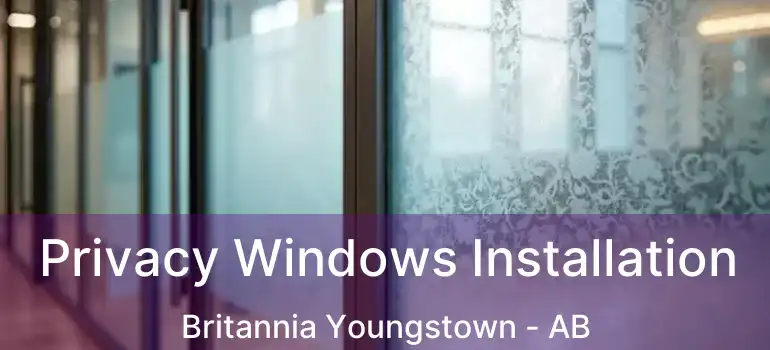  Privacy Windows Installation Britannia Youngstown - AB