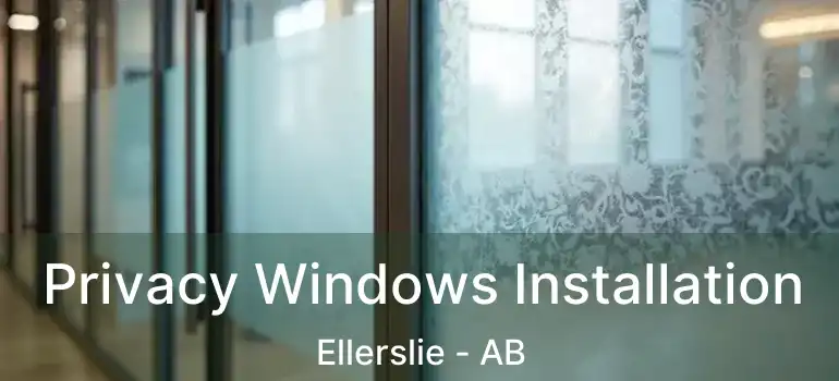  Privacy Windows Installation Ellerslie - AB