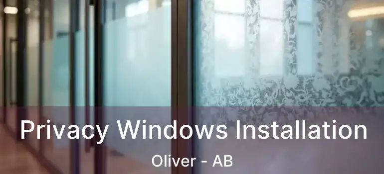  Privacy Windows Installation Oliver - AB