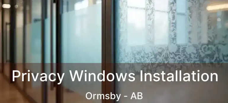  Privacy Windows Installation Ormsby - AB