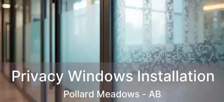  Privacy Windows Installation Pollard Meadows - AB