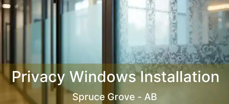  Privacy Windows Installation Spruce Grove - AB