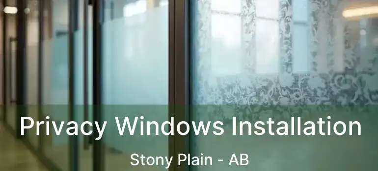  Privacy Windows Installation Stony Plain - AB