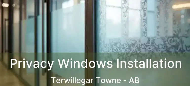  Privacy Windows Installation Terwillegar Towne - AB