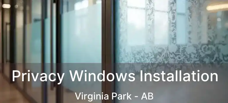  Privacy Windows Installation Virginia Park - AB