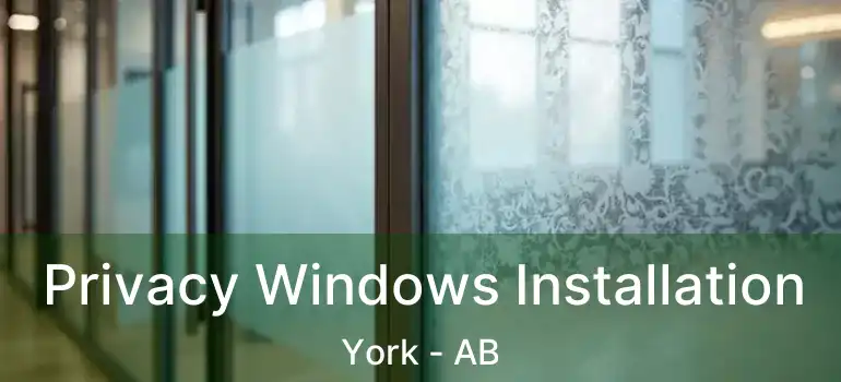  Privacy Windows Installation York - AB