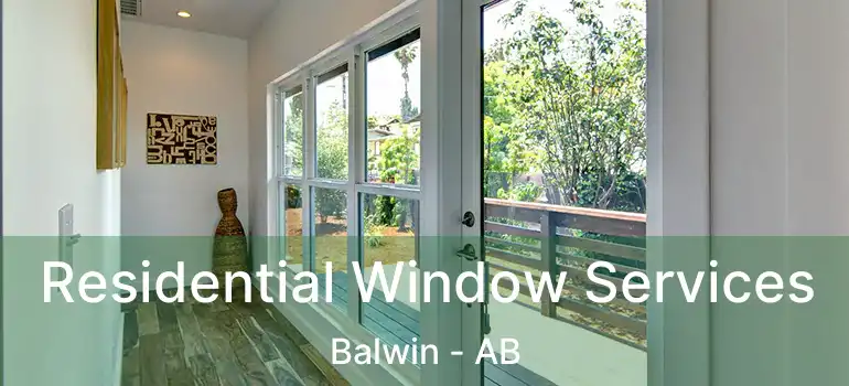  Residential Window Services Balwin - AB