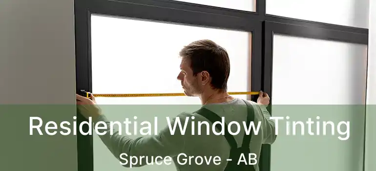  Residential Window Tinting Spruce Grove - AB